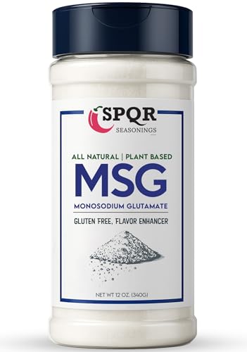 Image of Plant Based MSG Seasoning Monosodium Glutamate XL 12 Ounce Bottle Gluten Free Restaurant Grade Flavor Enhancer by SPQR Seasonings