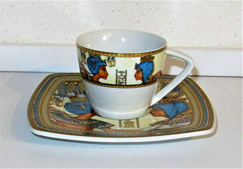 Limoges Sculpture - Taza (2 piezas, diseño de Egipto FM)