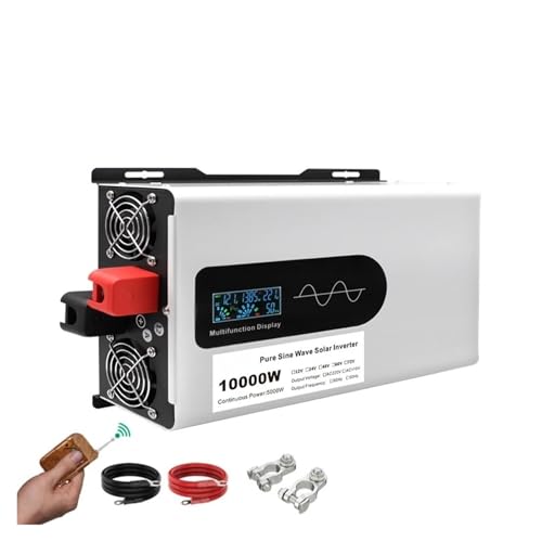 Inversor Convertidor 10000W 10KW 6KW Inversor De Onda Sinusoidal Pura 12V/24V/36V/48V/60V/72V/96V CC A CA Convertidor Solar Inversor Solar Automóvil Vehículo Recreativo Inversores Corriente(Un 10000W,