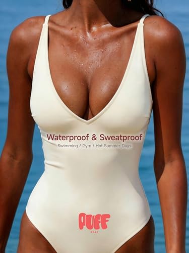 Invisible Strapless Sticky Bra Push up for Women, Adhesive Bra for Backless Dress, Silicone Cleavage Lift Nipple Covers (A Cup, Beige) — view 3