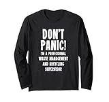 Abfallmanagement und Recycling Supervisor Langarmshirt