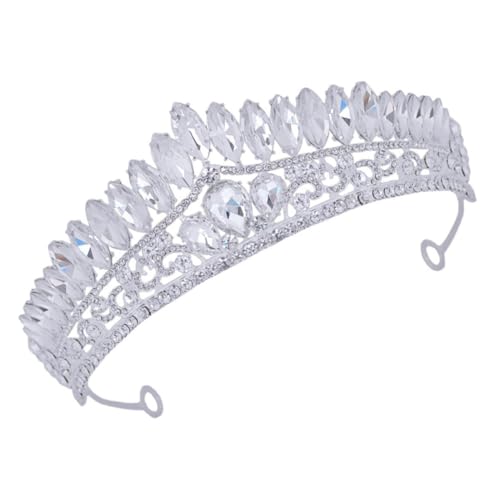 JEWEDECO en Color Plata Boda Diseño Único de de Aleación de Zinc y Rhinestone, Cómoda y Ligera Accesorio Nupcial Elegante Adecuado para Fiestas y