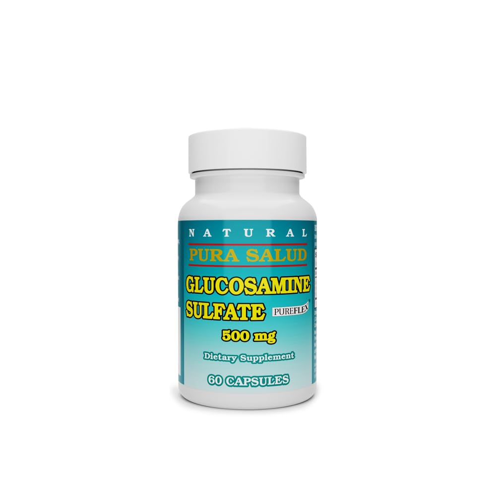 Basic Brands Pura Salud Pureflex Glucosamine Sulfate, 500mg 60 Count 60 Count (Pack of 1)