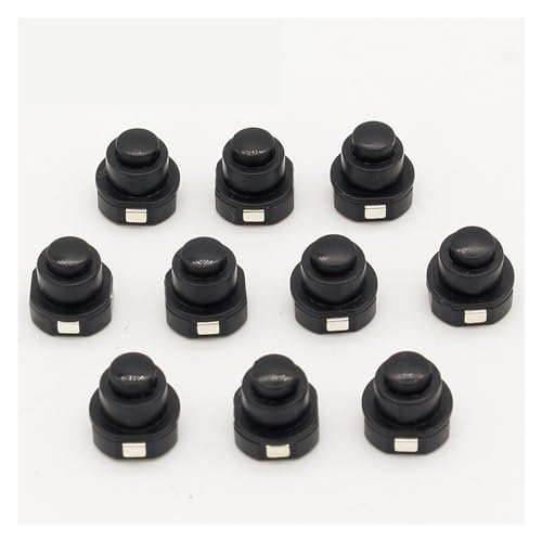 Lampe de poche interrupteur bouton rond DC 30V 1A à profil compact 10mm x 10mm lot de 10 pour circuit