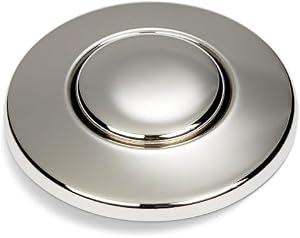 INSINKERATOR Air Switch Decorative Button for INSINKERATOR Dual Outlet Garbage Disposal Air Switch Kit, STC-PN, Polished Nickel