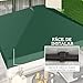 Imagen de Outsunny Toldo de Pérgola de Recambio 3x3 m Techo de Repuesto para Carpa Plegable de Jardín de Tela Oxford 210D con 8 Orificios de Drenaje y Doble Ventilación Protección UV 50+ Solo TOLDO Verde