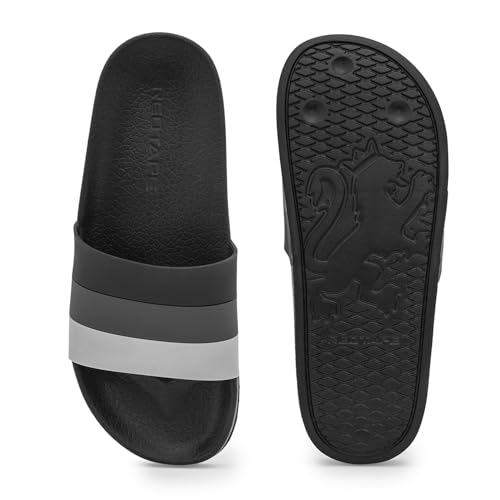 Image of Red Tape Womens Sliders in Slate Blue | Casual Pool Sliders | SLATE BLUE | 3 UK