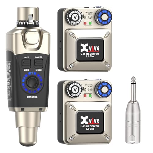 Image of Xvive U45R2 Wireless in-Ear Monitor System Set with One Transmitter and Two Receivers