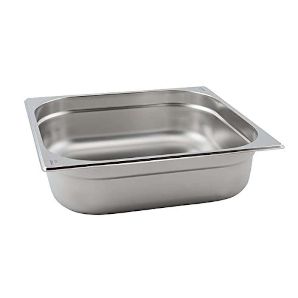 Genware NEV-GN23-65 Stainless Steel Gastronorm Pan, Size 1/9, 65 mm Deep
