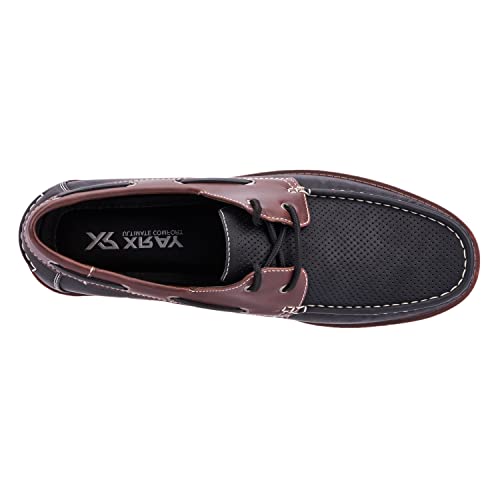 X Ray Men's Quince, Dress Oxfords Shoes, Casual, Lace Up, Round Toe, Manmade Outsole; Size 10 Black #TOP5