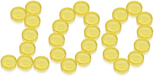 PUDSIRN 100Pcs 5G Sample pots, Empty Round Cosmetic Containers with lid Plastic Container Pot Jars for Creams Nail Polish Lip Balm Lip Gloss Make-up Storage (10Color)