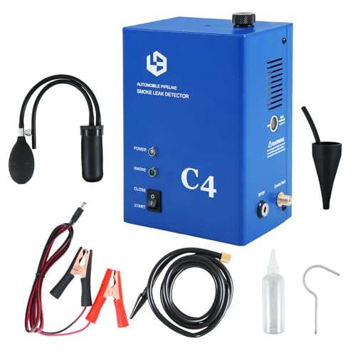 cupeohome Automotive Smoke Machine Leak Detector with Built-in Air Pump Smoke Machine Leak Tester EVAP Vacuum Smoke Diagnostic Tester Pipeline Fuel Leakage Detector for 12V Car Motorcycle Boat