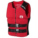 Schwimmwesten FüR Erwachsene, Anti-Kollisions-Schwimmwesten, Schwimmwesten FüR Motorbootfischen, Wasserski Schwimmen Angeln Bootfahren Kajakwesten,#4,XXL