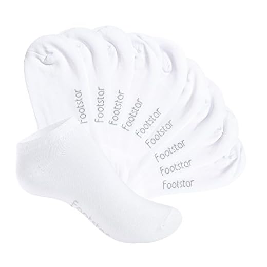 Footstar Kinder Sneaker Socken (10 Paar) - Sneak it! - Weiss 31-34