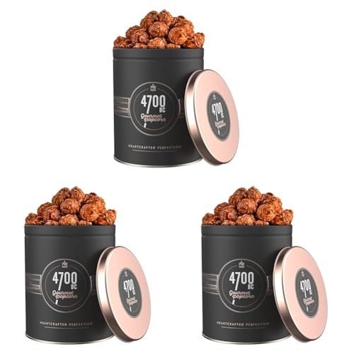 Image of 4700BC Gourmet Popcorn, Belgian Choco Caramel, Tin, 125g (Pack of 3)
