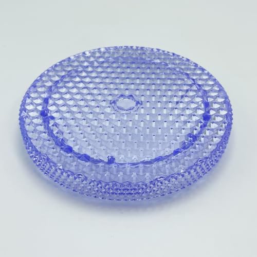 Replacement Lid for Tumblers, Matte Studded Design, PS Material with Leak-off Silicone O-ring, for Starbuck 24Oz Cups, Clear, 10.5cm/4.1