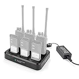 Six-Way Charger Multi Unit Charger for Motorola Radio HT750 HT1250 PR860 EX500 MTX950 HT1250 PRO7150...