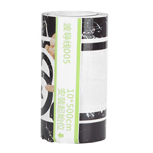 Tnfeeon Borde de Pared, Papel Tapiz Autoadhesivo, Adhesivo para Borde de Pared, Impermeable 10X500Cm para Escaparate, Armario de Pared, Borde de Pared, Zócalo, Azulejo, Puerta, Espejo