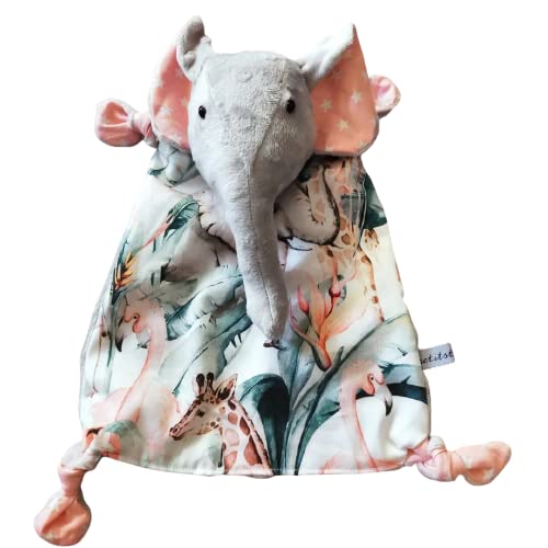 Peluche éléphant de la savane pour accompagner les siestes de bébé