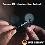 Simaru Bransoletka skórzana 4 mm podwójnie owijana z prawdziwej skóry dla kobiet i mężczyzn | zapięcie na haczyk ze stali nierdzewnej | wodoodporna | Made in Germany unisex (Brązowy mieszany/XL)