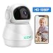 Wireless IP Camera 1080P,Nanny Cam,360 Degree Smart WIFI Camera Pan/Tilt/Zoom with Cloud Service,3D Image Touch Navigation,Panoramic View Night Vision,Two-Way Audio,Motion Detection for Elder,Baby,Pet