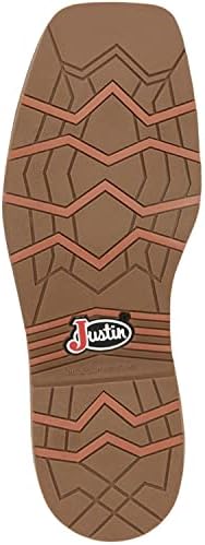 Justin Men's Stampede Bolt Redwood Water Buffalo 11in Top Independence Boot Brown 10.5 D | Image 6