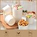 Belinlen 200 Count 4 oz Paper Ice Cream Cups Frozen Yogurt Cup Dessert Bowls Frozen Dessert Supplies(White)