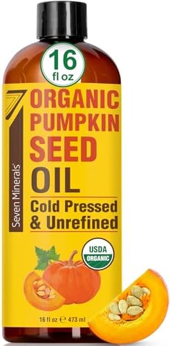 Seven Minerals Pumpkin Seed Oil topical bottle