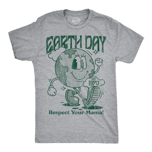 T-shirt homme Earth Day coton respirant et impression sérigraphie durable