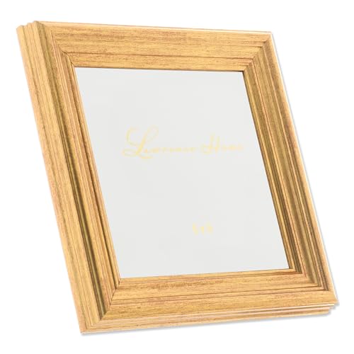 Image of Lawrence Frames 5 inchL x 5 inchW Sutter Burnished Gold Picture Frame