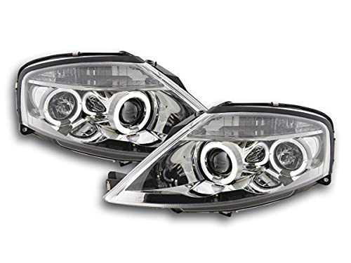 Feux phares C3 02-08 chrome design C avant gauche et droit