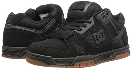 Foto von DC Shoes Herren Hirsch Sneaker, Schwarz (Black/Gum), 45 EU
