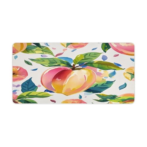 Colorful Peach Watercolor Pad Mouse Grande Antideslizante