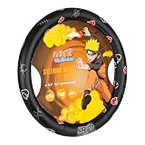 Naruto Shippuden Car Steering Wheel Cover, 15 Inch Anime Steering Wheel Cover, Cushioned Soft Comfortable Cover Anime Car Accessories for Men Women, Akatsuki