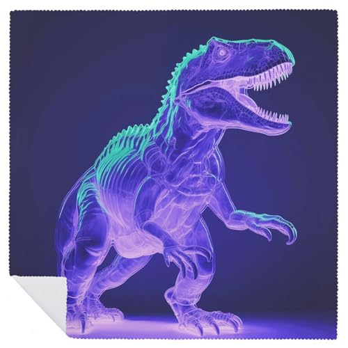 Servilletas de Tela Estilo Dinosaurio Verde 47.5x47.5 cm 1 unidad miniatura 6
