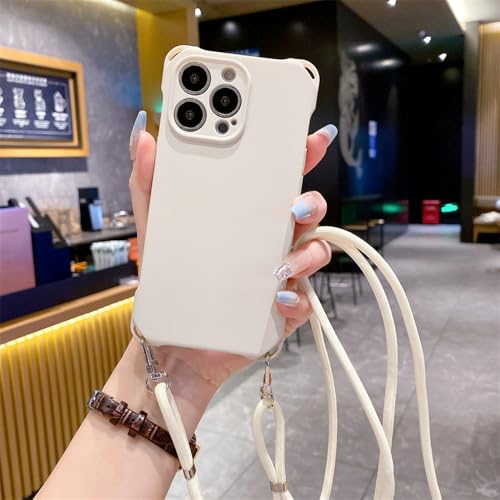 Évitez les chutes d'iPhone 12 avec la coque silicone souple à cordon antichoc