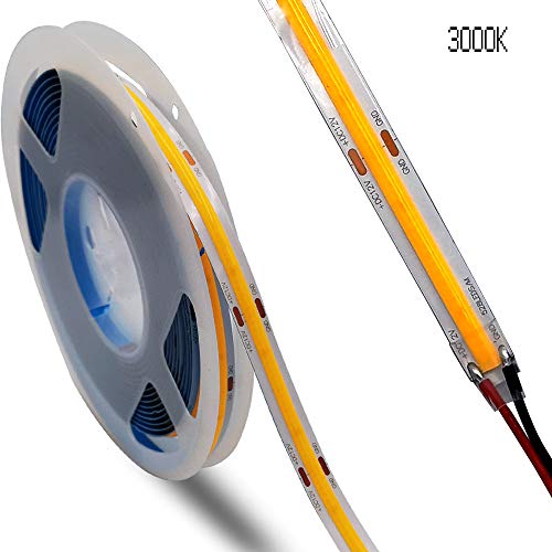 Tira de LED Flexible COB 12V Luz Cálida 5m 528 LEDs miniatura 5