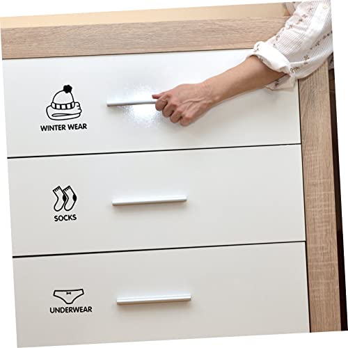 Pegatinas para clasificación de ropa en armarios con 10 hojas autoadhesivas 4