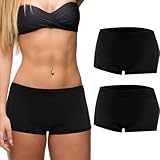Shyyween 2 Pcs Tucking Hiding Short Boy Underwear Tucking Gaff Shaping Panties for Transgender Mtf Compression Those Who Tuck(L) Black