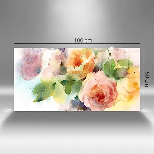 Verre d'art premium Wallfluent 100x50cm aux finitions soignées