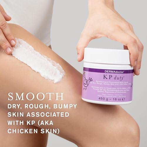 DERMAdoctor KP Bump Eraser Body Scrub Dermatologist Formulated Exfoliant | Keratosis Pilaris Treatment For Dry And Bumpy Skin 10% AHAs + PHAs - 16 fl oz - Image 4