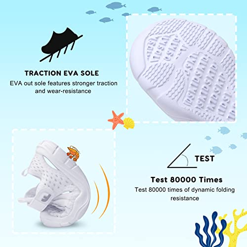 Image of JOINFREE Toddler Boys Girls Water Shoes Breathable Qucik Dry Sport Beach Sandals Lightweight Barefoot Flexible