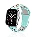Rosok Transpirable Watch Correa Compatible con Amazfit GTS 2e / GTS 2 Mini / GTS 2 /GTS (20mm), Deportivas de Silicona Arco Iris Correas de Repuesto para Amazfit GTS 2e / GTS 2 Mini - Gemstone Green