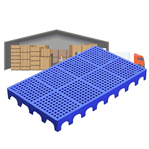 LIANGJUN Palets De Plástico, Polietileno Cuadrícula Paleta, Impermeable A Prueba De Humedad Estantes De Almacenamiento, Se Puede Empalmar Interior Exterior Almacén Alfombra