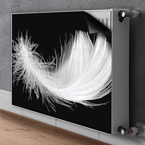 Cache Radiateur Magnétique 90x60cm Bleu - Stylo Blanc Tapis Décoratif - 3