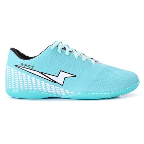 Chuteira Futsal Cr Cronos Quadra Masculino Feminino Sola Costurada (Verde/Branco, BR, Adulto, Numéri