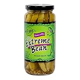 The Extreme Bean - Garlic & Dill, Pickled Green Beans. 16 oz (3 pack)