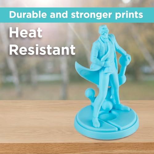 Image of Polymaker ABS Filament 1.75mm Light Blue, 1kg 3D Printing Filament, PolyLite ABS 3D Printer Filament, Heat Resistant, Strong & Durable, Dimensional Accuracy + /- 0.03mm