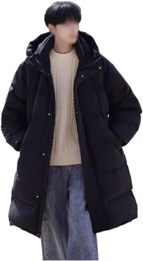 Medium And Long Down Jacket Male Winter Thick Northeast White Duck Leisure And Loose