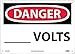 D421AB - Voltage OSHA Danger Signs, 0.40 Alum, NMC - Material : Alum - Each
